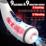 007 PRO 9-Frequency Suction 9-Frequency Vibration Heating and Sound-Enabled Male Masturbator - Image 4
