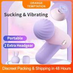 2 in 1 Sucking Av Wand Vibrator For Women - Image 3