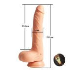 6.49‘’ Lurevibe - Telescopic Swing 8 Frequency Vibration Wireless Remote Control Waterproof Dildo - Image 2