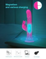 Lurevibe - Rain Love Thrusting Strong Shock Rabbit Vibrator With Suction Cup - Image 4