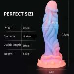 9.05‘’ Fluorescent Silicone Butt Plug Dildo - Image 7