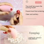 Red Riding Hood Moon Sucking Vibrator Vibrating Sucker Oral Clitoris Stimulator - Image 3