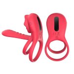 Lurevibe - Rose Cock Ring Vibrator Clit Stimulator Couple Toy Upgraded Version - Image 3