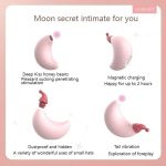 Red Riding Hood Moon Sucking Vibrator Vibrating Sucker Oral Clitoris Stimulator - Image 4