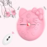 Kitty Cat Nipple Clamp Vibrators Breast Massager with Remote Control - Image 4