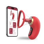 Nipples Clitoris Licker Tongue Vibrator Removable Cup Vagina Sucking Massager