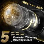 Lurevibe - Black Panda Adams 5 Sucking 5 Telescoping 10 Vibrating Oral Sex Masturbation Cup - Image 4
