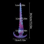 13.5‘’ Long Dildo Huge Anal Plug Monster Fantasy Knot Dildos - Image 7