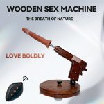 Sheyay Vintage Style Wooden Retractable Female Masturbation Dildo Machine - Image 2