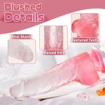 5.71‘’ Crystal Jelly Dildo With Strong Suction Cup Huge Dildo - Image 5