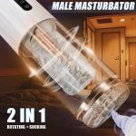 10-Frequency Rotating 10-Frequency Retractable Male Masturbator - Image 2