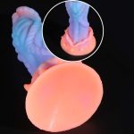 9.05‘’ Fluorescent Silicone Butt Plug Dildo - Image 5