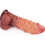 6.69‘’ Double Layer Silicone Hemp Rope Artificial Dildo - Image 3