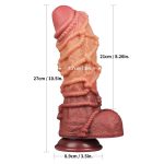 6.69‘’ Double Layer Silicone Hemp Rope Artificial Dildo - Image 6