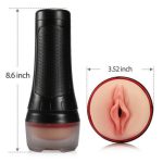 2 IN1 Vibrating & Realistic Vagina Fleshlight Masturbator - Image 4