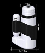 12 Speeds Telescopic Vibrator Realistic Vagina Masturbator Cup For Men - Image 4