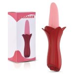Lurevibe - Rose Tongue Vibrating Stick Vaginal Licking Clitoris Stimulator - Image 7