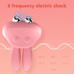 Lurevibe - Electric Shock Rabbit Vibrator Cute Shaped Nipple Massager Clitoris Stimulator - Image 2