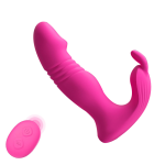3 In 1 Bunny Wearable Thrusting G Spot Vibrator App Remote Control
