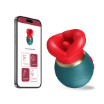 Lurevibe - 3 in 1 App Remote Control Big Mouth Vibrator With 360° Tongue Licking & Sucking & Vibrating