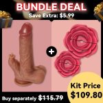 8.7‘’ Lurevibe - 9 Vibrating Tongue Licking Heating Realistic Dildo - Image 6