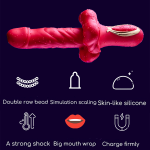 Lurevibe 360° Rotating Bead Telescopic Masturbation Vibrator - Image 2