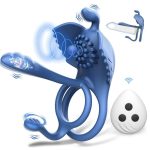 Lurevibe - Penis Vibrating Ring Cock 3 in 1 Massage Delayed Ejaculation Citoral Stimulator Flirt Masturbation