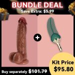 8.07‘’ Lurevibe - 9 Vibrating 3 Telescoping Swing Realistic Dildo Vibrator - Image 7