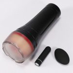 2 IN1 Vibrating & Realistic Vagina Fleshlight Masturbator - Image 3