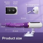 5 Thrusting & 8 Vibrating Dildo Machine with Handle and Sucker - Image 4