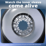 Darth Vader Wearable 9 Thrusting Vibration Male Masturbator With Remote - Image 7