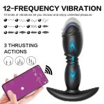 Lurevibe - Remote App Control Dildo Butt Plug Vibrator Anal Sex Toys for Men - Image 4