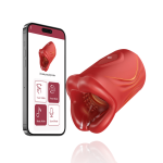 Penis Vibrator 2 in 1 APP Controlled Male Masturbator 9 Modes Lips Wrapping Waterproof