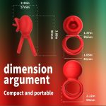 Cock Rings Clitoral Stimulator with Licking Mouth Pleasur with APP control - Image 6