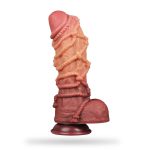 6.69‘’ Double Layer Silicone Hemp Rope Artificial Dildo