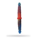 13.78‘’ Colorful Double-Ended Liquid Silicone Anal Plug Dildo