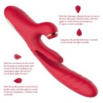 Lurevibe - 3 in 1 Suction & Thrusting Vibrator With Tongue For Clitoris & G-spot - Image 3