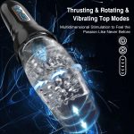 Lurevibe - 3.0 Version Male Rose Thrusting Rotating And Vibrating Oral Sex Masturbation Cup - Image 3
