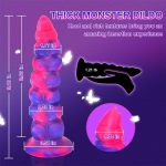 8.66‘’ Fantasy Monster Dildo Vibrator Thrusting Dildo Anal Beads Vibrator - Image 6