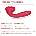 Lurevibe - Sucking Vibration Telescopic Vibrator Female Erotic Masturbation Device Adult Products - Image 4