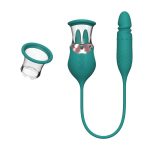 Lurevibe - Rose Sex Toy 4 In1 Tongue Licking Thrusting G Spot Vibrator Clitoral Nipple Sucker Pump Stimulator - Image 6