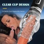 Lurevibe - Gawk Gawk 6000 Amber 5.0 Double Egg Vibrators 5 Thrusting 7 Vibrating Oral Sex Handheld Male Masturbation Cup - Image 6