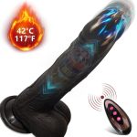 6.6‘’ Vibrating Thrusting Swing Thick Long Lifelike Dildo With Remote Control - Image 11