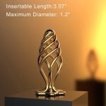 Lurevibe - Gold Stainless Steel Hollow Anal Plug For Male And Female Anal Expansion - Image 5