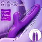 3 In 1 Clitoris Tapping Wiggling G Spot Dildo Vibrator - Image 5