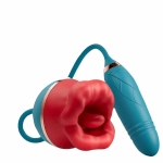 Lurevibe - 3 In1 Big Mouth Sucking Tongue Licking Vibrator & Thrusting Bullet Vibrator - Image 5