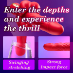 Lurevibe 360° Rotating Bead Telescopic Masturbation Vibrator - Image 4