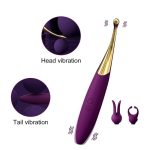 10-Speed Multifunctional Interchangeable Head Vibrating Wand - Image 4