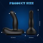 5.27‘’ Mini Saddle G Spot Prostate Vibrator With Suction Cup & Panty - Image 8