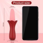 Lurevibe - Rose Tongue Vibrating Stick Vaginal Licking Clitoris Stimulator - Image 6